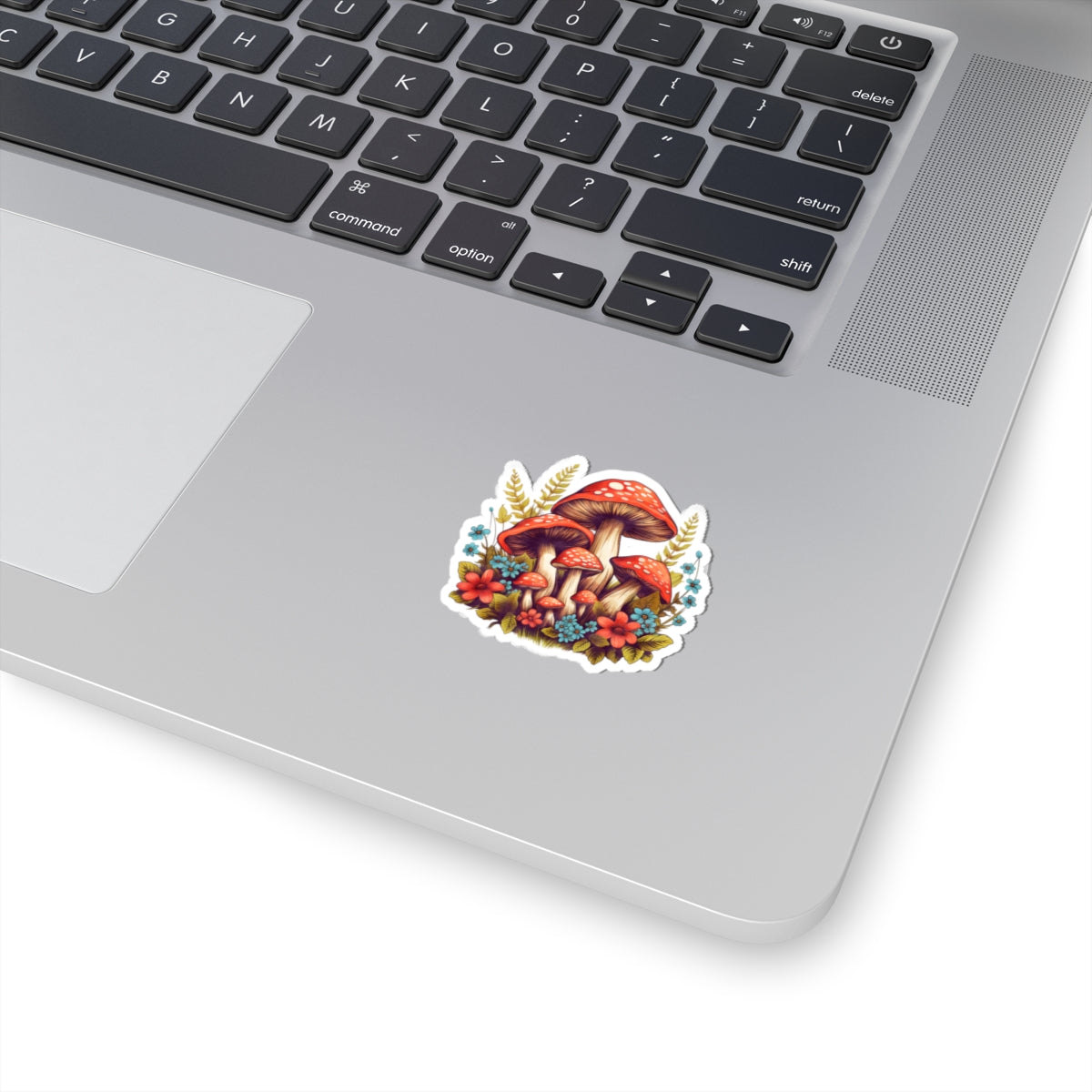 Whimsical Mushroom Kiss-Cut Stickers - Nature-Inspired Floral Design for Eco-Friendly Decor