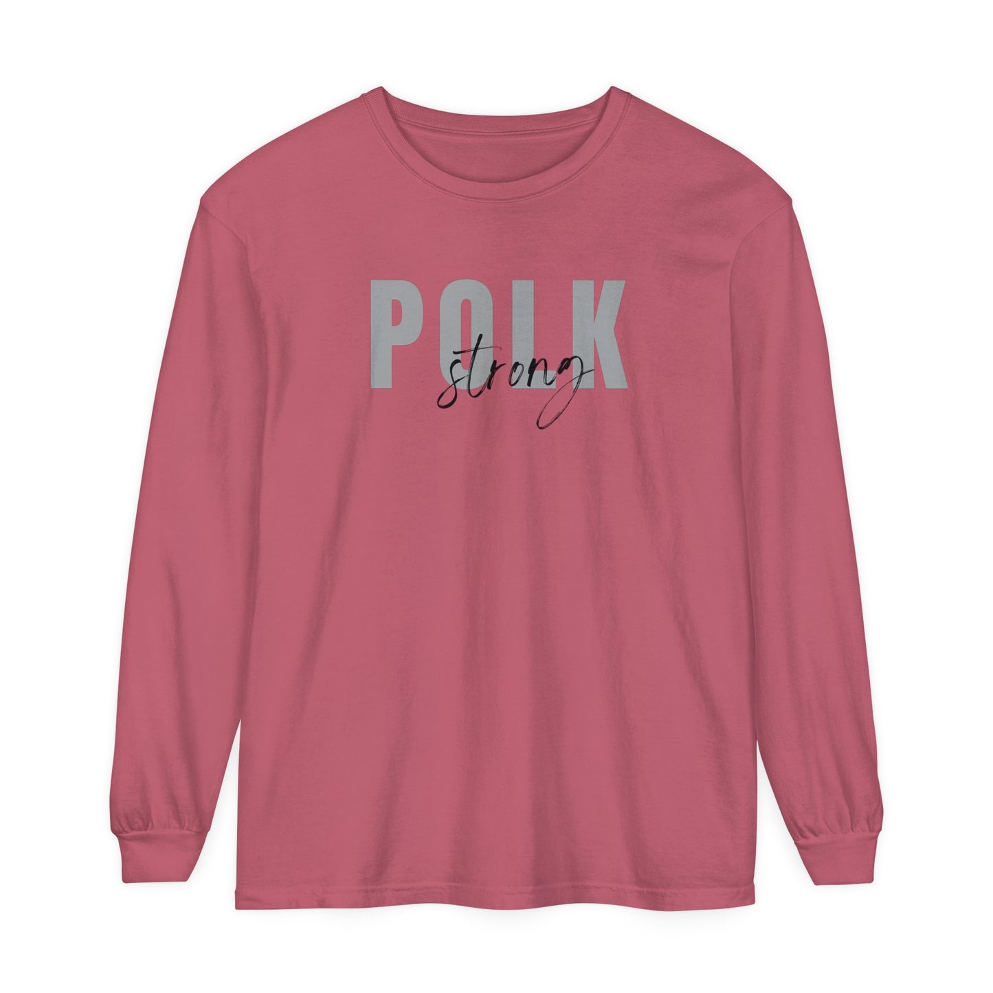 Polk Strong Garment-dyed Long Sleeve T-Shirt