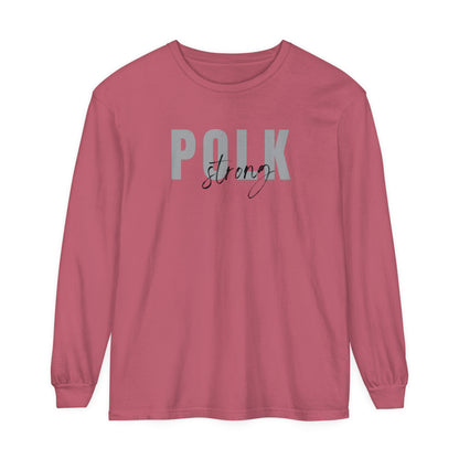 Polk Strong Garment-dyed Long Sleeve T-Shirt