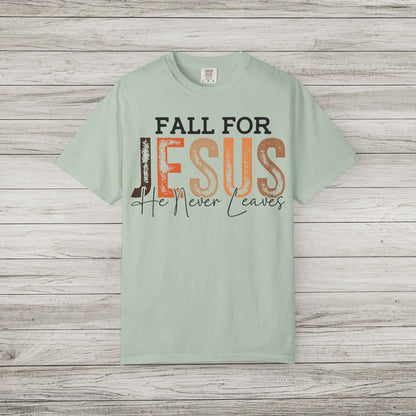 Fall For Jesus Comfort Colors Tee