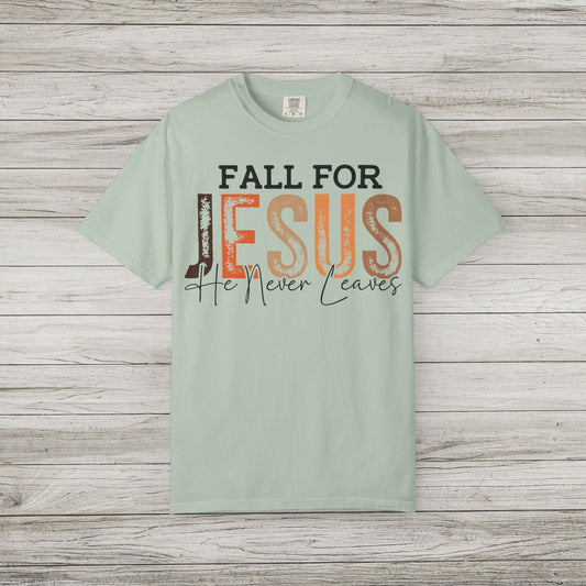 Fall For Jesus Comfort Colors Tee