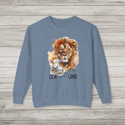 Lion and Lamb Lightweight Crewneck Sweatshirt