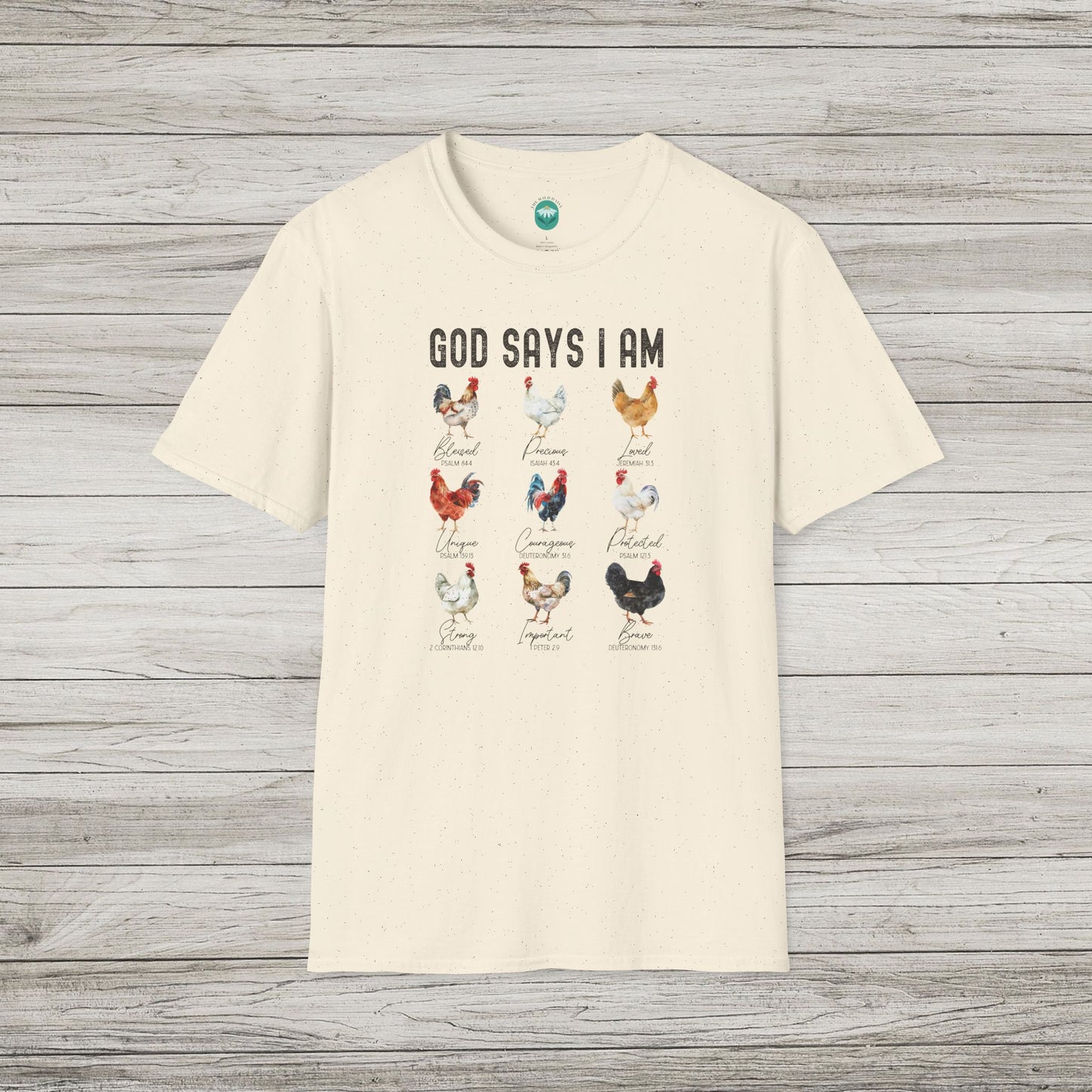 God Says I Am Softstyle T-Shirt