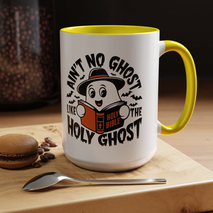 Spooky Holy Ghost Accent Coffee Mug (11, 15oz)