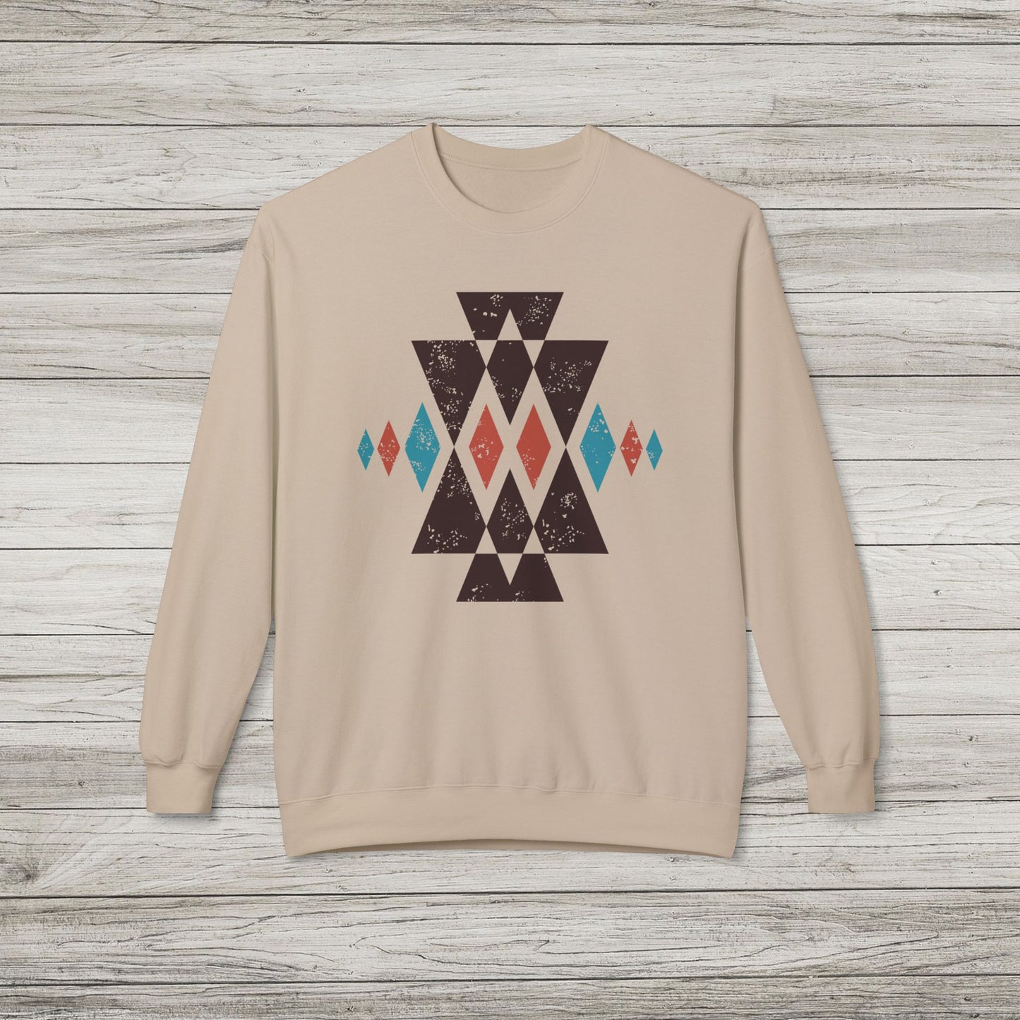 Western Aztec Midweight Fleece Sweatshirt