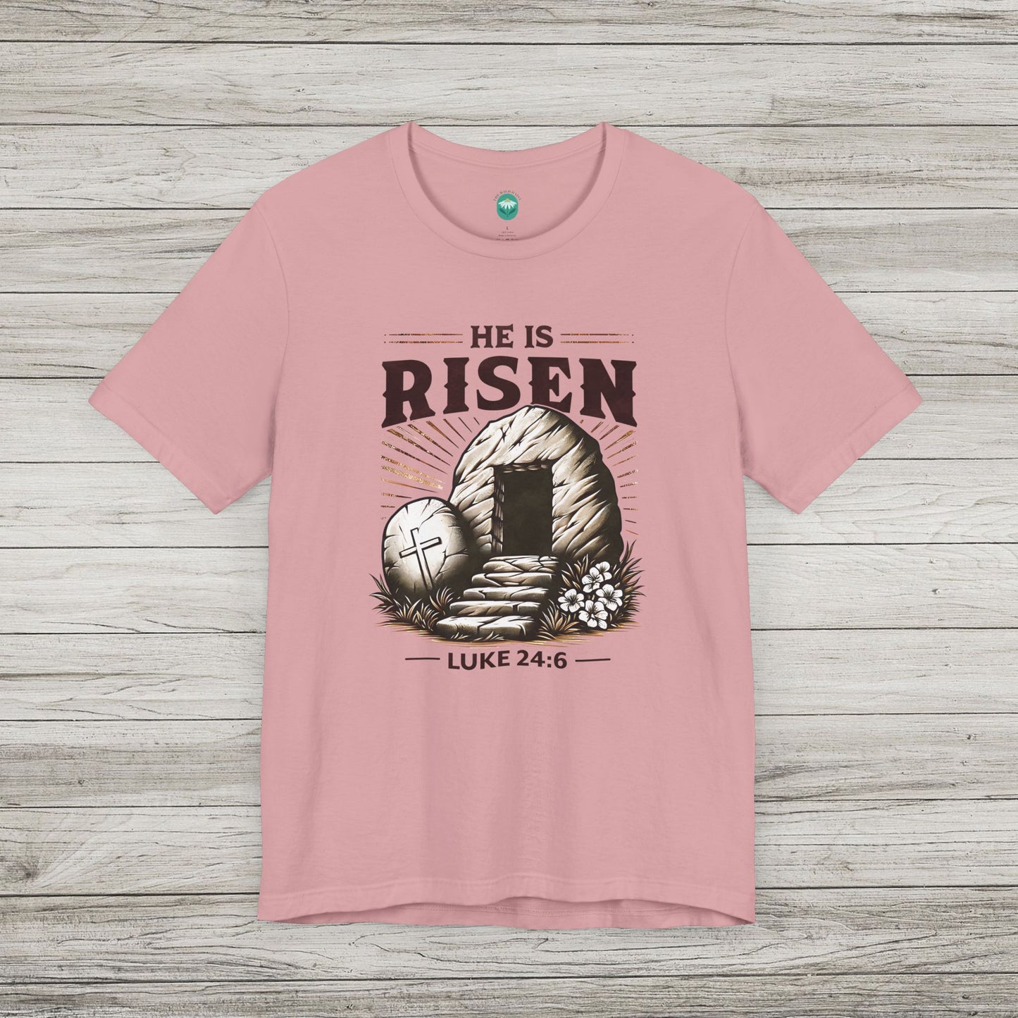 He Is Risen Jersey Tee