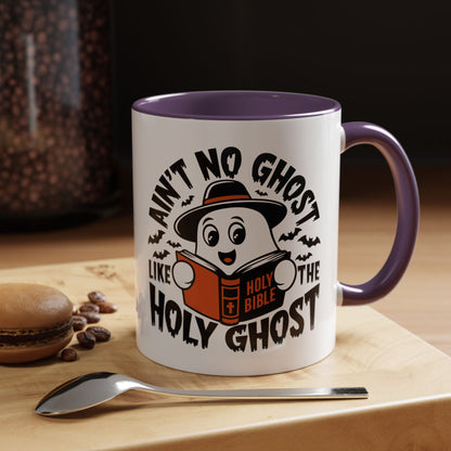 Spooky Holy Ghost Accent Coffee Mug (11, 15oz)