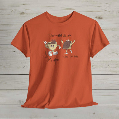 Cups of Coffee Tales for Tots Heavy Cotton Tee