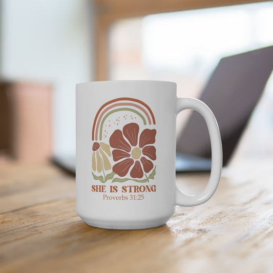 She is Strong Ceramic Mug