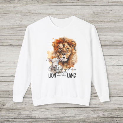 Lion and Lamb Lightweight Crewneck Sweatshirt