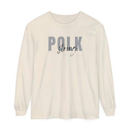 Polk Strong Garment-dyed Long Sleeve T-Shirt