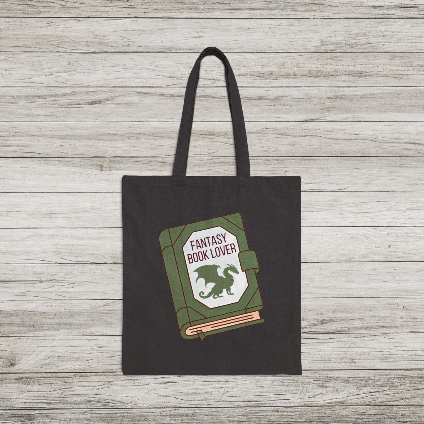 Fantasy Book Lover Cotton Canvas Tote Bag