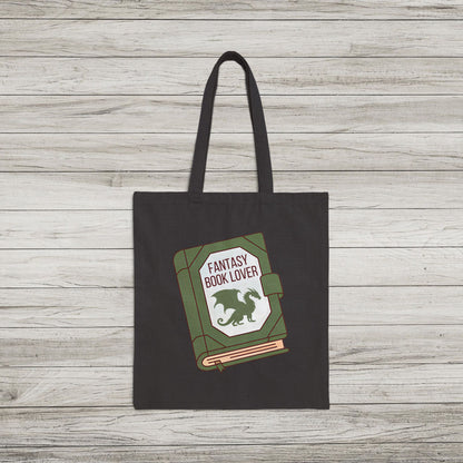 Fantasy Book Lover Cotton Canvas Tote Bag