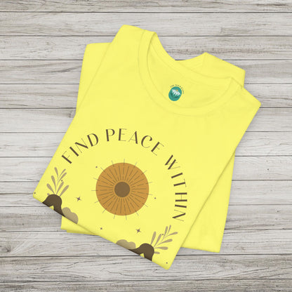 Find Peace Within Jersey Short Sleeve Tee