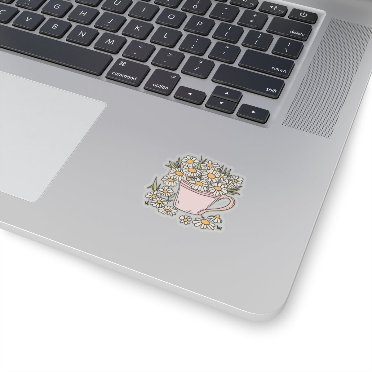 Floral Coffee Cup Kiss-Cut Stickers