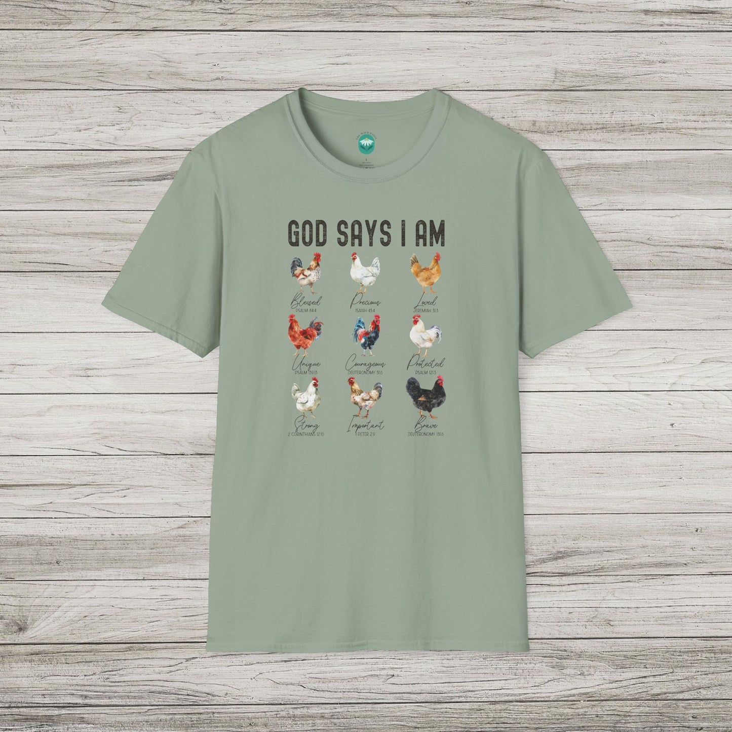 God Says I Am Softstyle T-Shirt