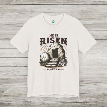 He Is Risen Jersey Tee