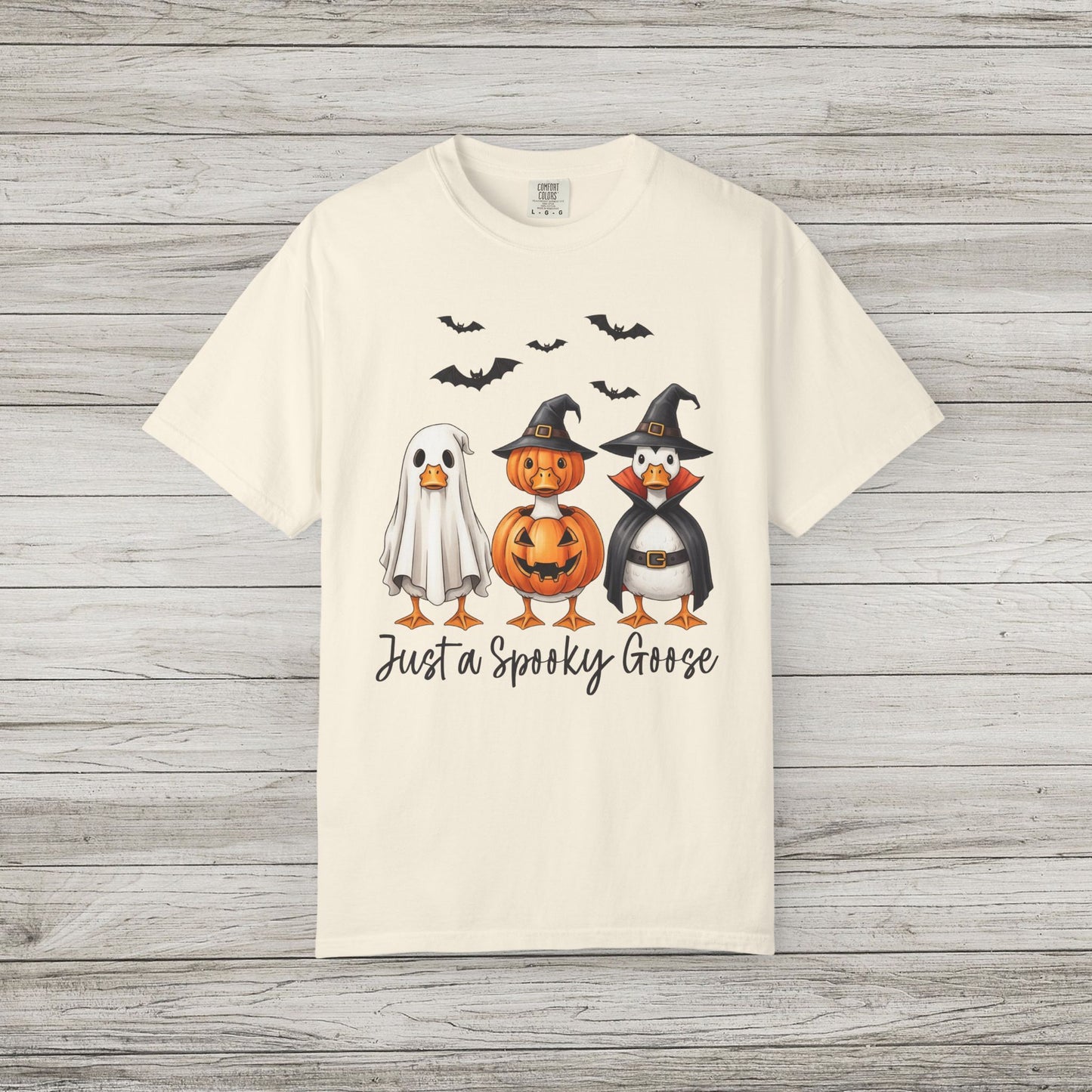 Just a Spooky Goose Comfort Colors Tee