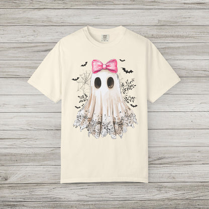 Ghost and Bow Comfort Colors Tee