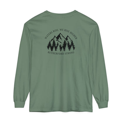 Waters Rise, We Rise Higher Rutherford Garment-dyed Long Sleeve T-Shirt