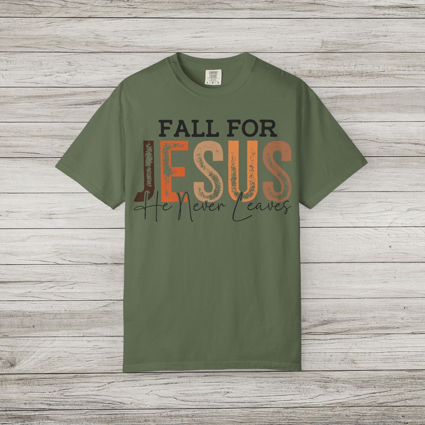Fall For Jesus Comfort Colors Tee