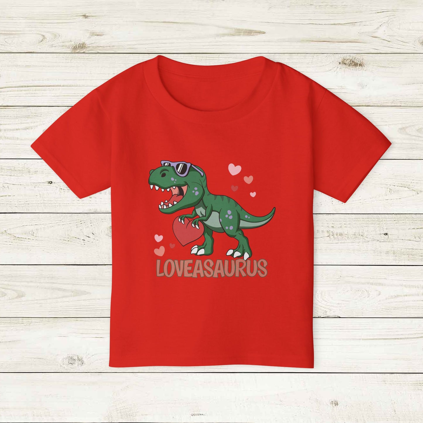 Loveasaurus Heavy Cotton™ Toddler T-shirt