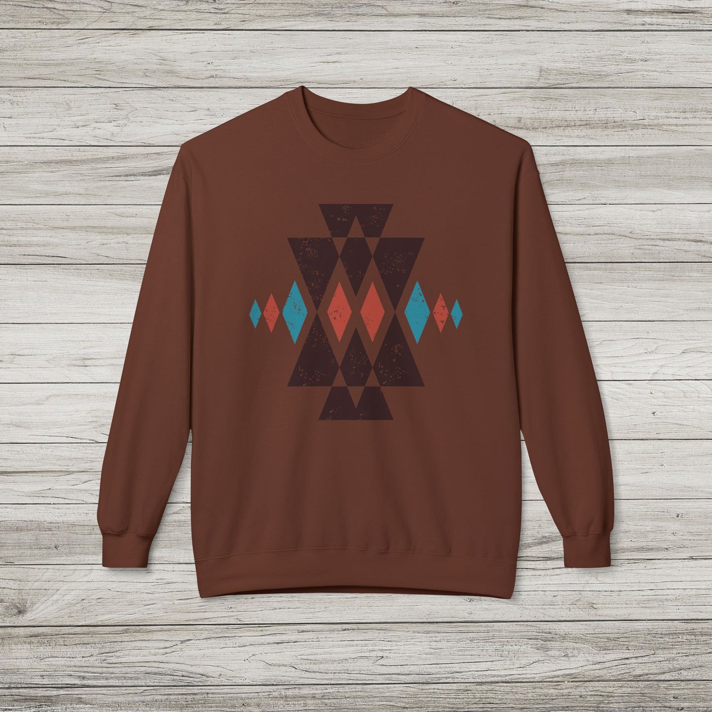 Western Aztec Midweight Fleece Sweatshirt
