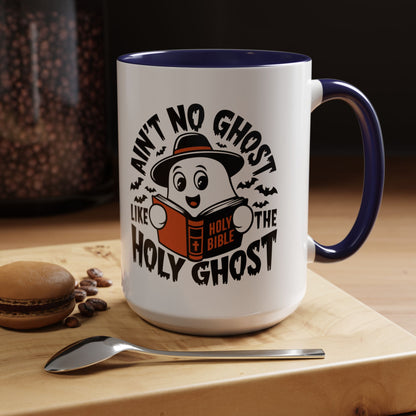 Spooky Holy Ghost Accent Coffee Mug (11, 15oz)