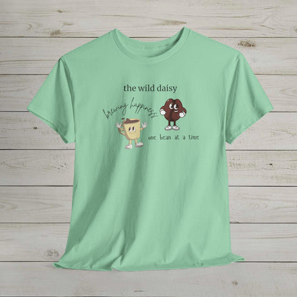 Brewing Happiness One Bean at a Time Heavy Cotton Tee