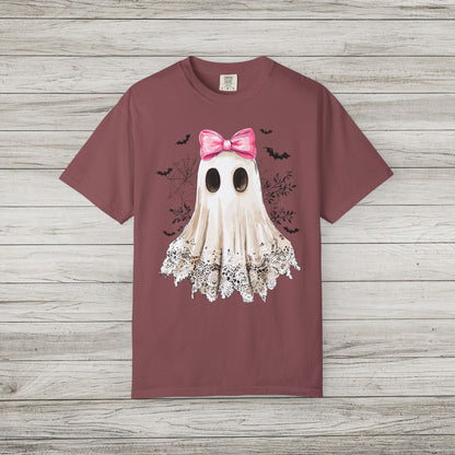 Ghost and Bow Comfort Colors Tee