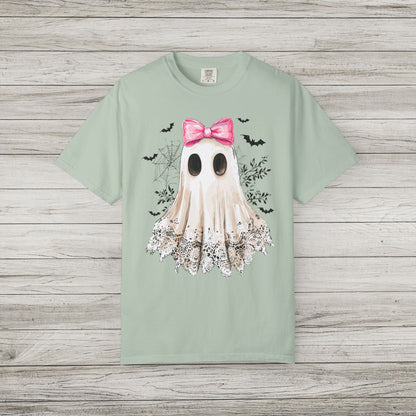 Ghost and Bow Comfort Colors Tee