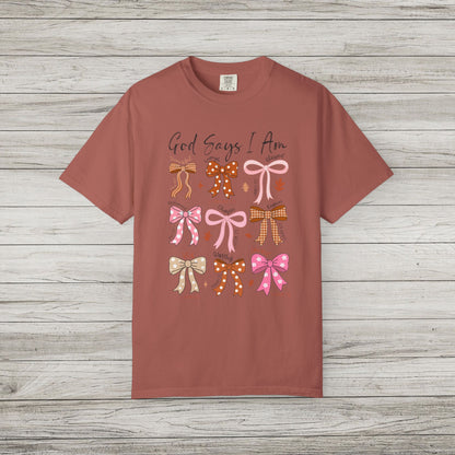 God Says I Am Comfort Colors Tee