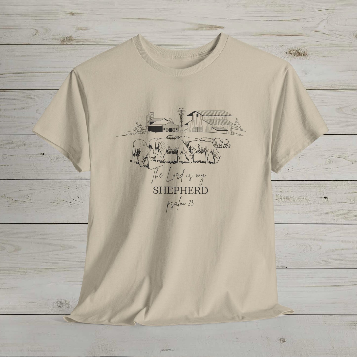 The Lord is My Shepherd Heavy Cotton Tee