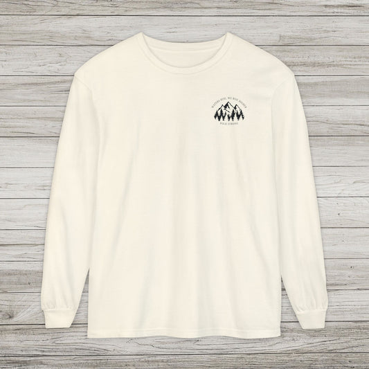 Waters Rise, We Rise Higher Garment-dyed Long Sleeve T-Shirt