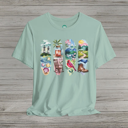 Explore North Carolina Bella Canvas Short Sleeve Tee