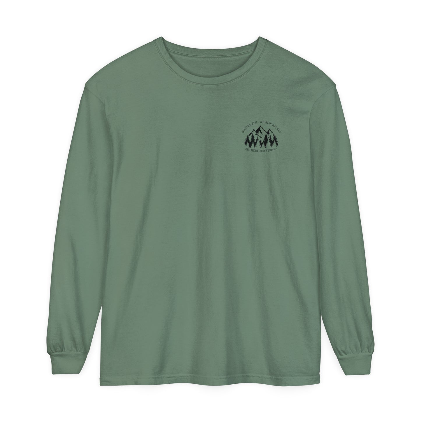 Waters Rise, We Rise Higher Rutherford Garment-dyed Long Sleeve T-Shirt