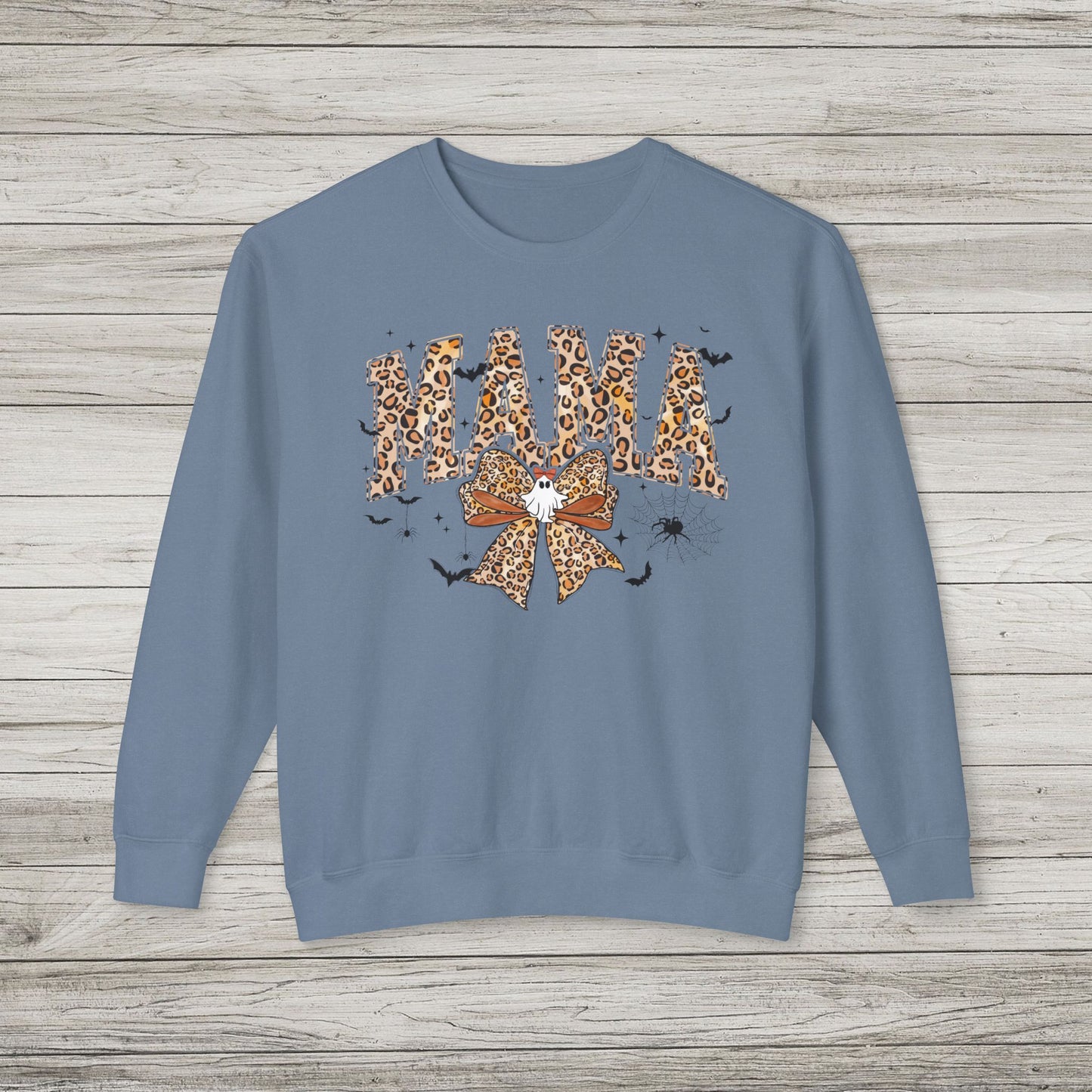 Leopard Print Mama Comfort Colors Crewneck