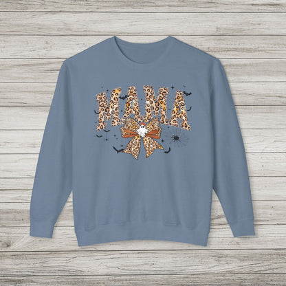 Leopard Print Mama Comfort Colors Crewneck
