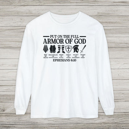 Armor of God Comfort Colors Long Sleeve Tee