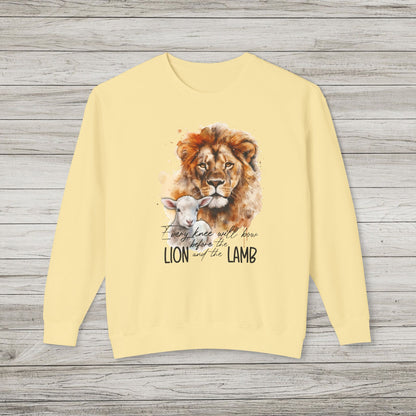 Lion and Lamb Lightweight Crewneck Sweatshirt