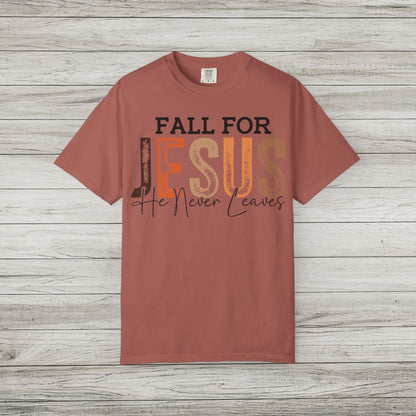 Fall For Jesus Comfort Colors Tee