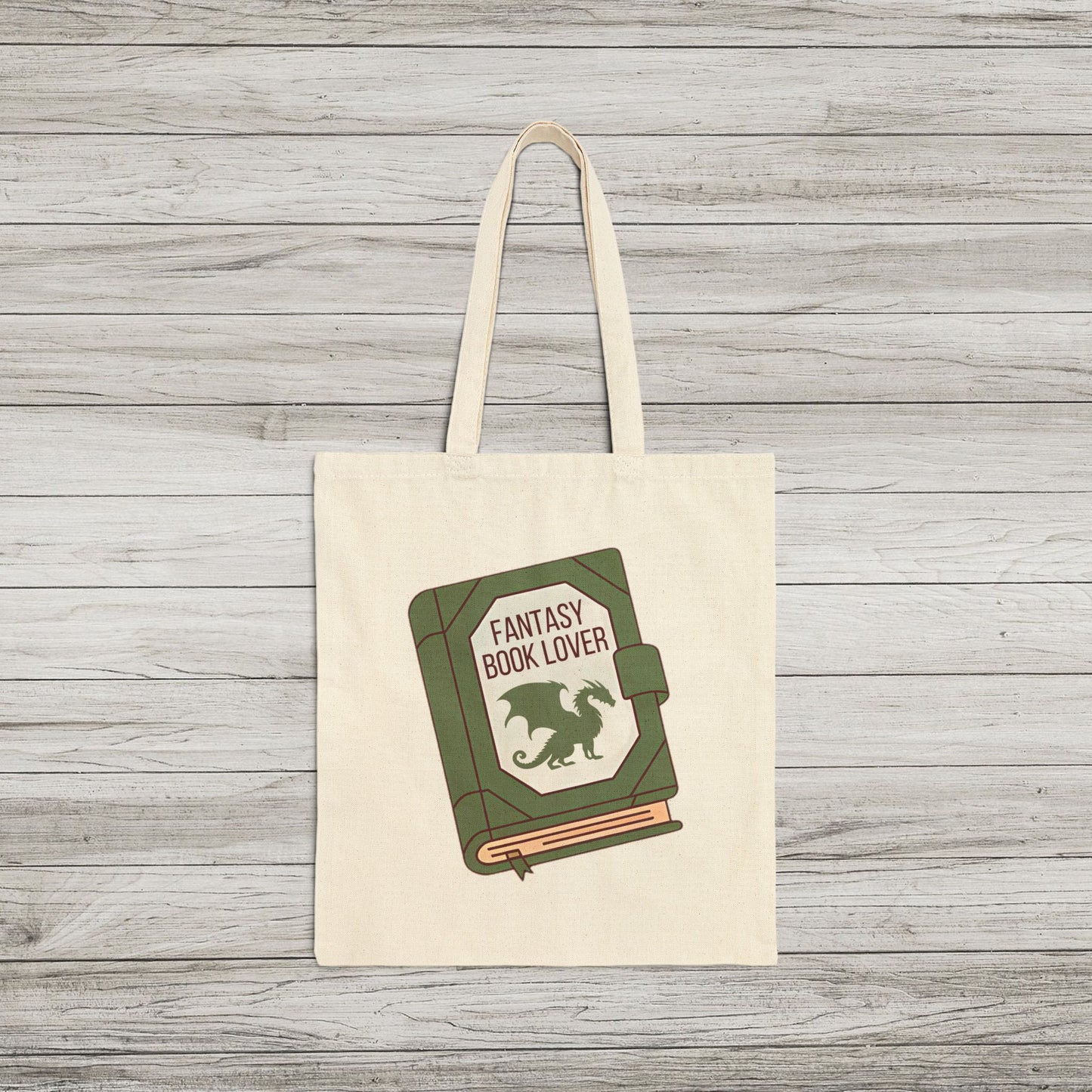 Fantasy Book Lover Cotton Canvas Tote Bag