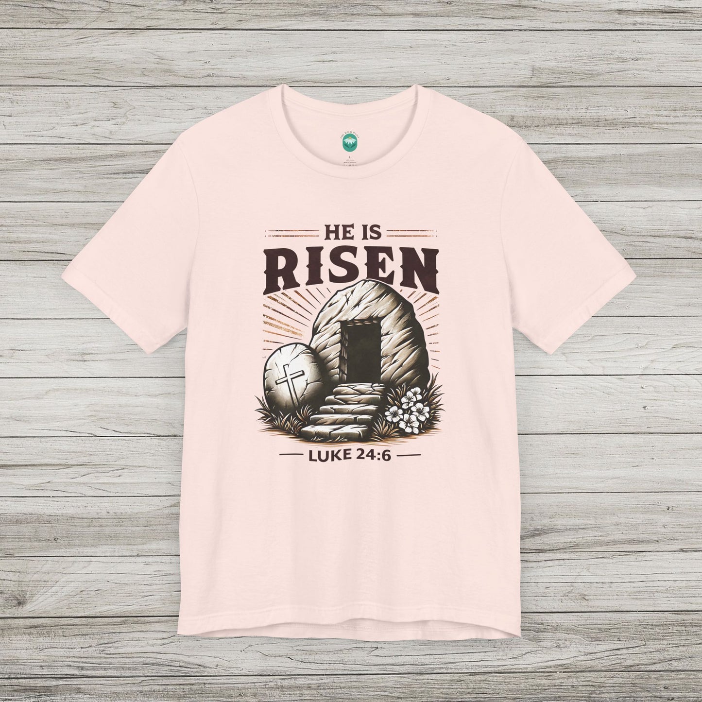 He Is Risen Jersey Tee