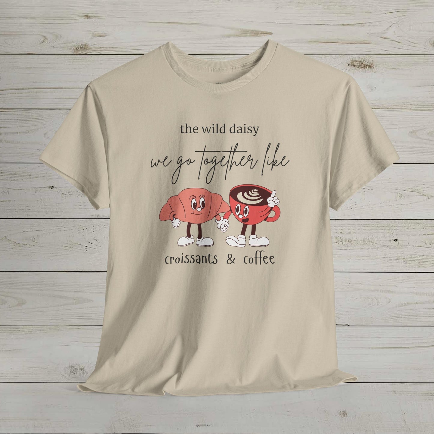 Croissants & Coffee Heavy Cotton Tee