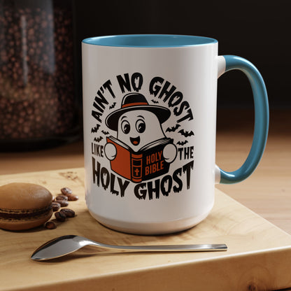 Spooky Holy Ghost Accent Coffee Mug (11, 15oz)
