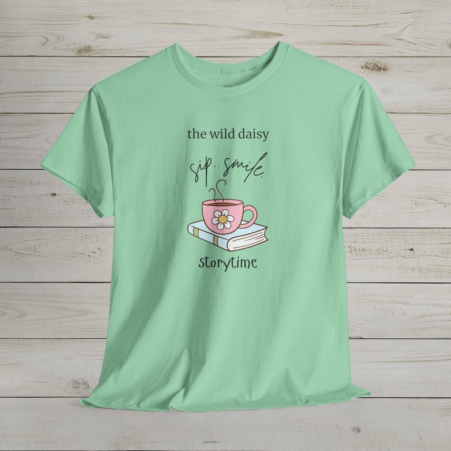 Sip Smile Storytime Heavy Cotton Tee