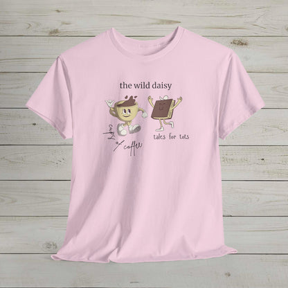 Cups of Coffee Tales for Tots Heavy Cotton Tee