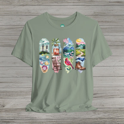 Explore North Carolina Bella Canvas Short Sleeve Tee