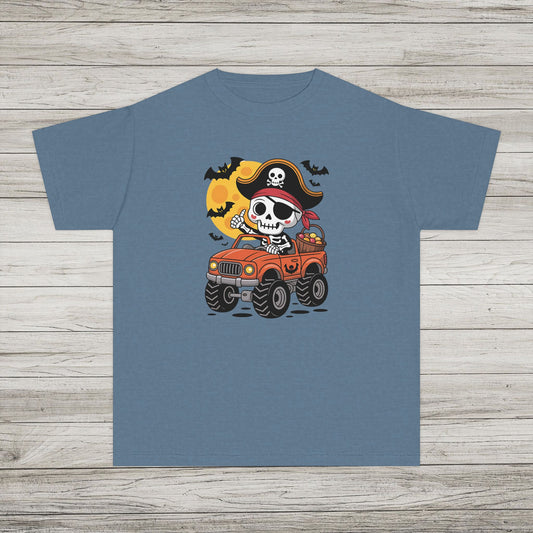 Pirate Skull Youth Comfort Colors Tee