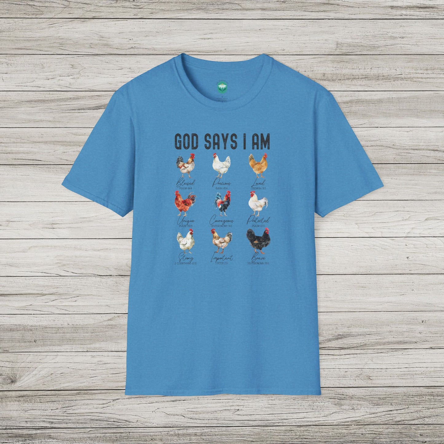 God Says I Am Softstyle T-Shirt